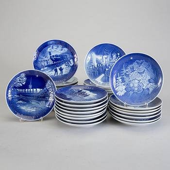 JULTALLRIKAR, 35 st, porslin, Bing Gröndahl samt Royal Copenhagen, Danmark.