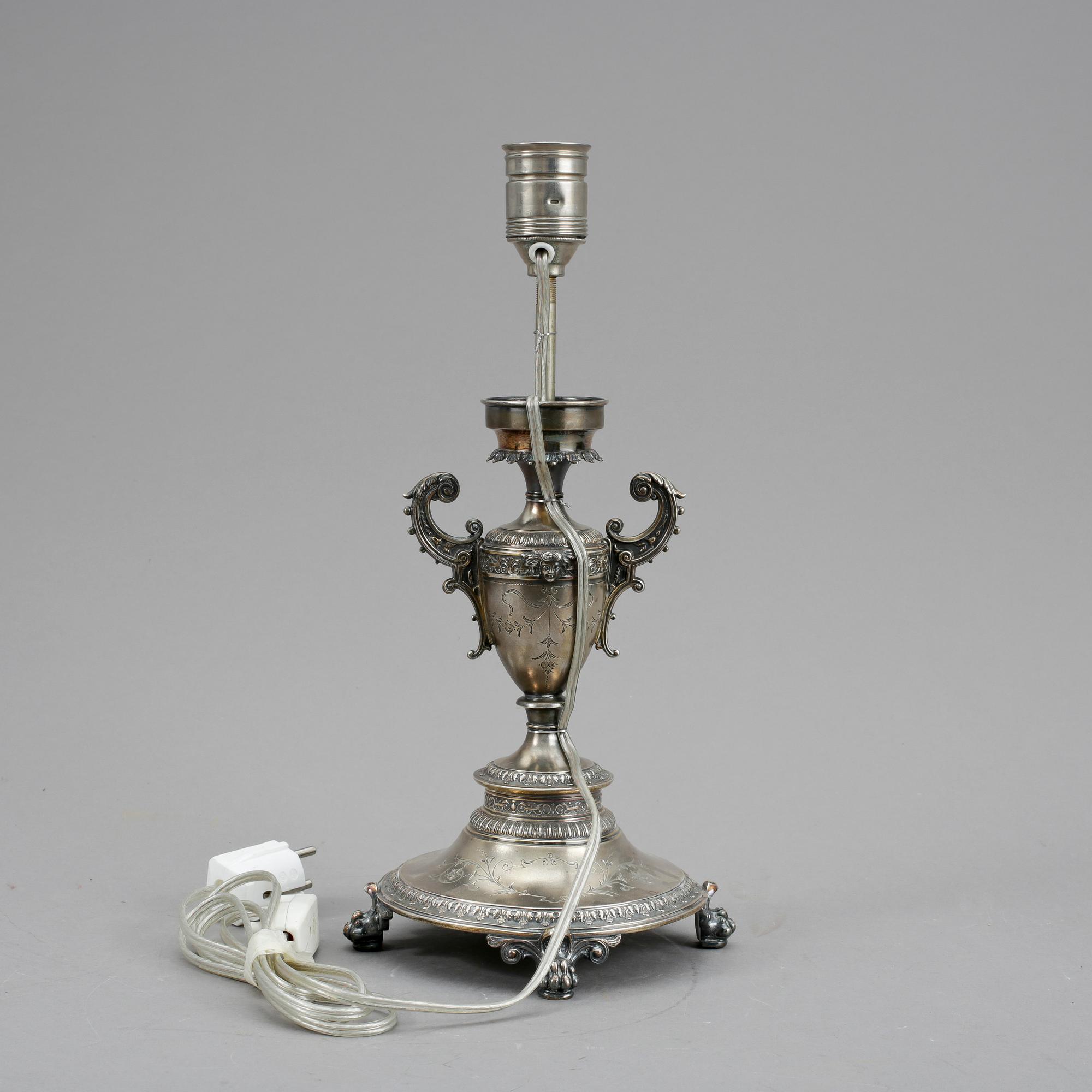 LAMPFOT, silver, Gustaf Möllenborg.