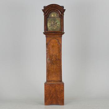 A WALNUT LONGCASE CLOCK, Benjamin Stretch, Bristol, 18th century.