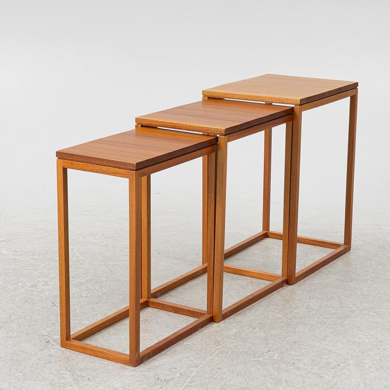 Ulla Christiansson, nesting table, 3 pieces, "Trio", K Andersson & Söner, late 20th century.