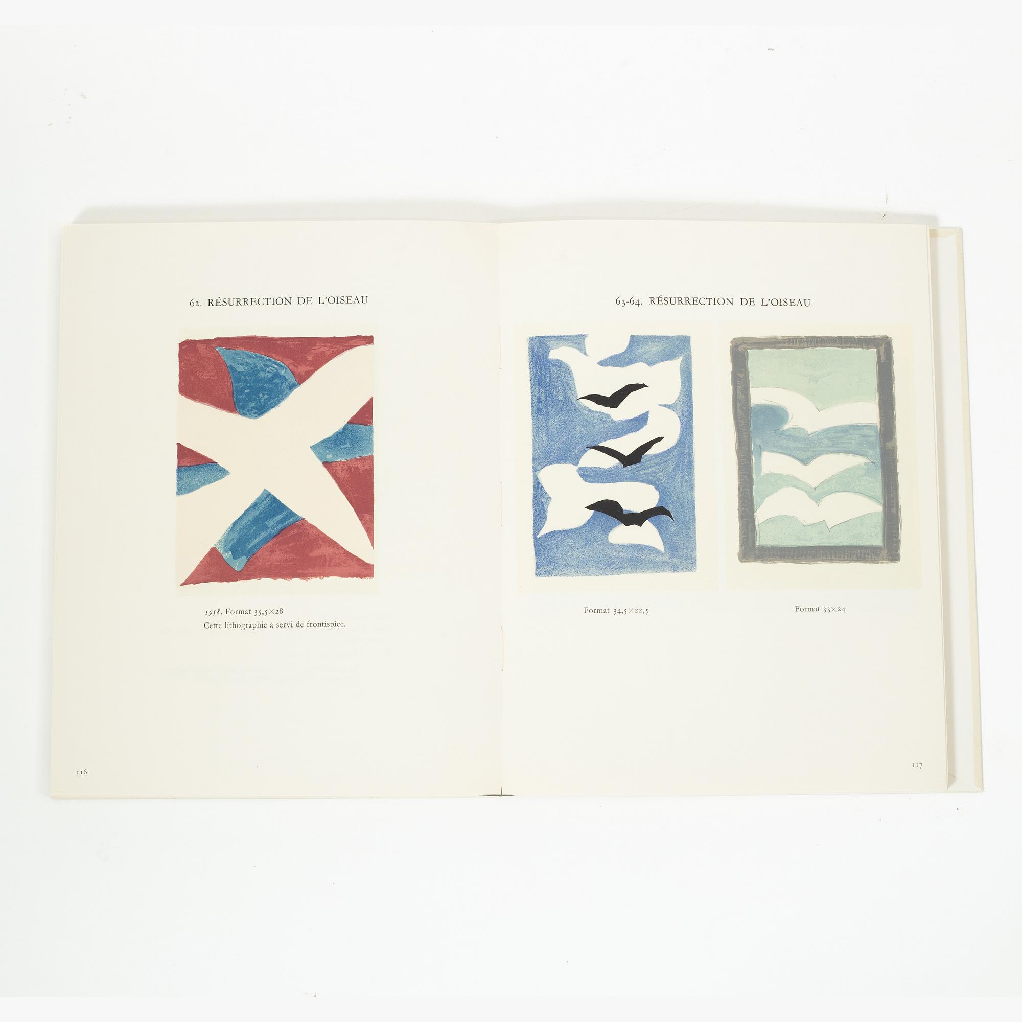 Art books, 3 pcs, Picasso Linoleum Cuts, Braque Lithographe, and André Masson - The Complete Graphic Work, vol 1.