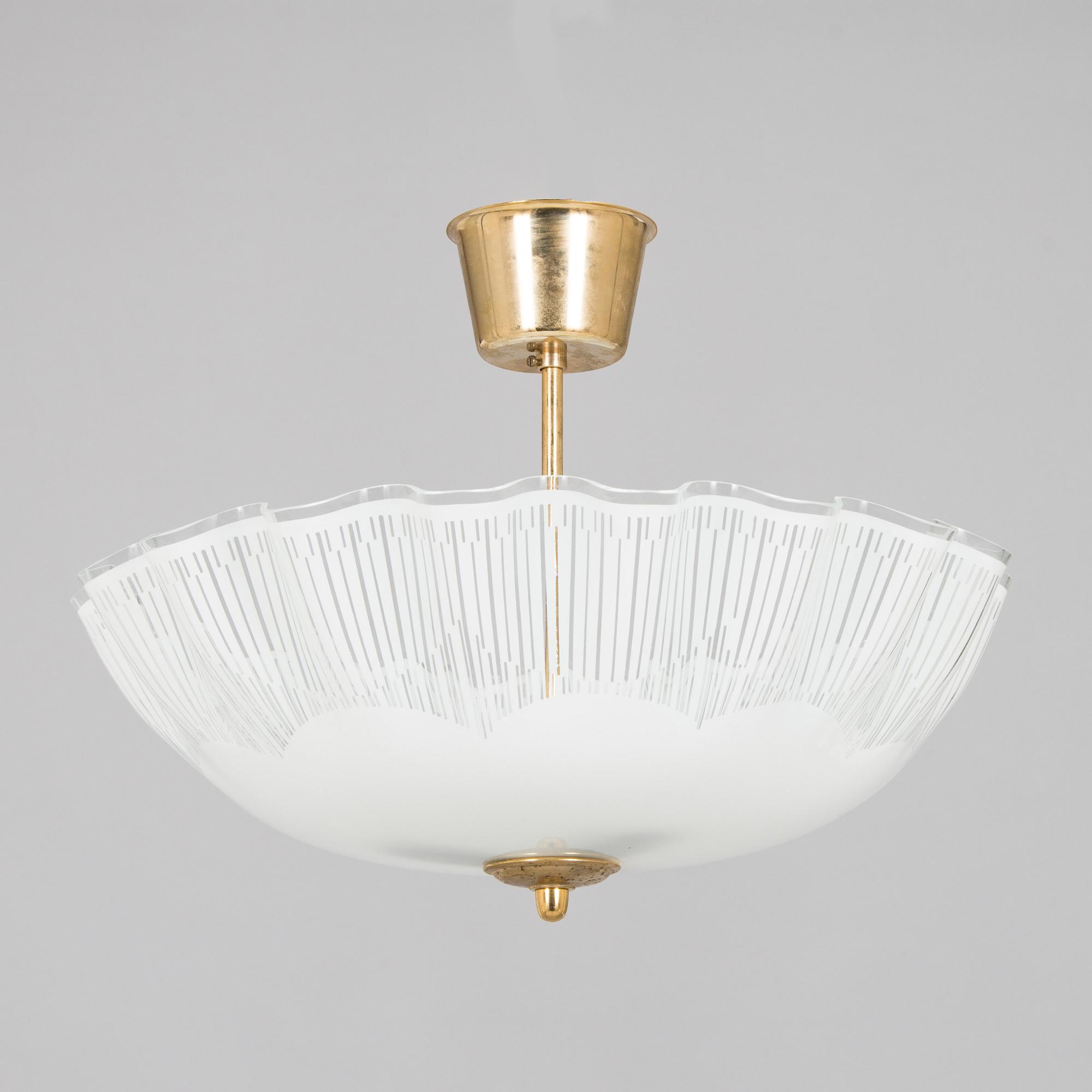 Alatter half of 20th century pendant light.