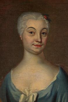 JOHAN HENRIK SCHEFFEL, hans krets, olja på duk.