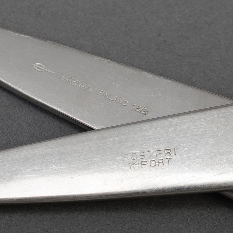 A set of 50 pieces of 'Scandia' cutlery by Kaj Frank for Hackman, Sorsakoski.