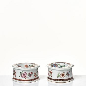 A set of four famille rose salts, Qing dynasty, Qianlong (1736-95).