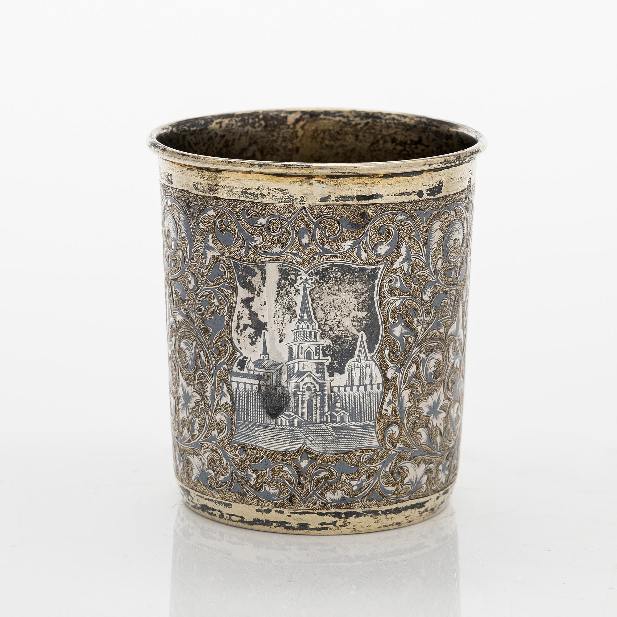 Pikari, hopea ja niello, Moskova 1855.