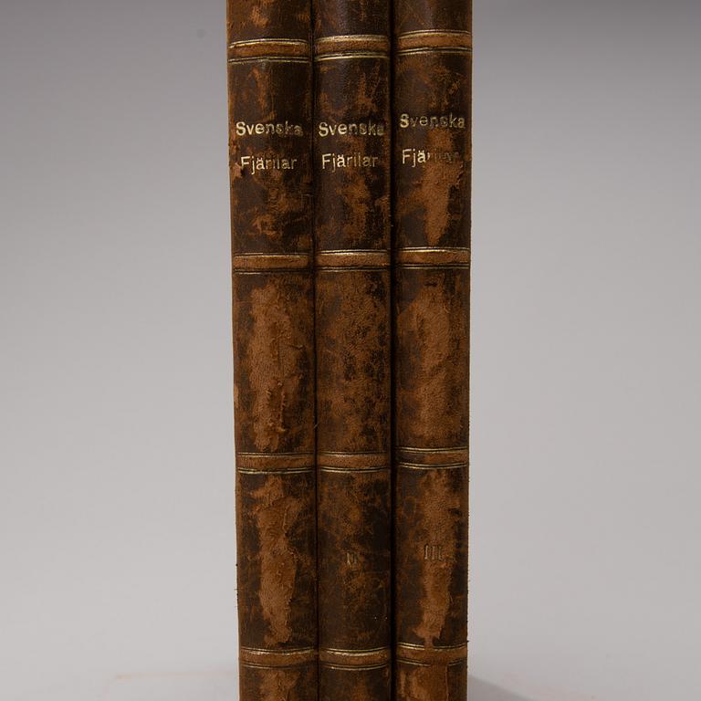 BOOKS "Svenska fjärilar", vol I-III, F. Nordström, E. Wahlgren et al., Nordisk Familjebok, Stockholm.