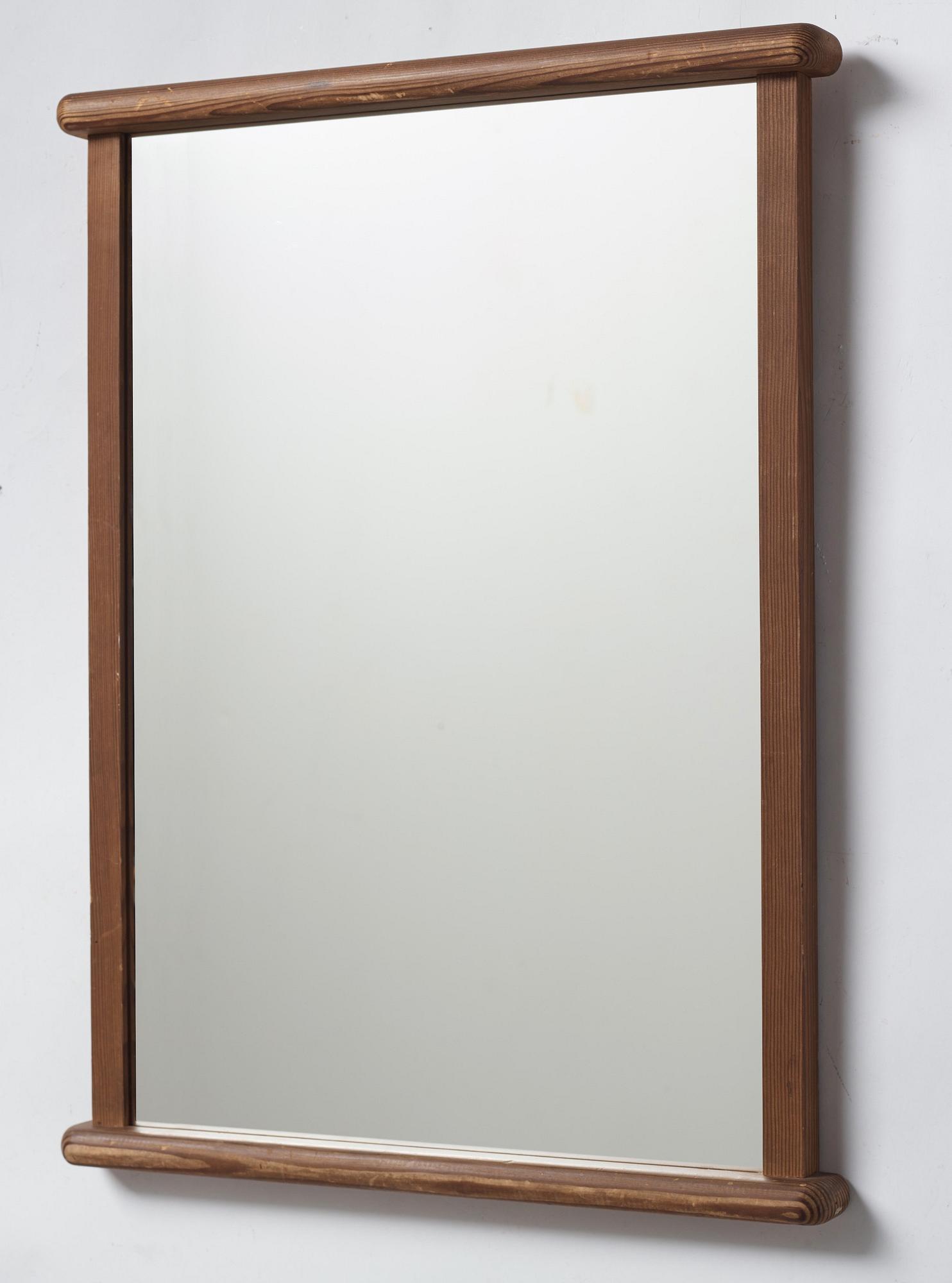 Axel Einar Hjorth, a "Sport" stained pine framed mirror, Nordiska Kompaniet, Sweden 1930's.