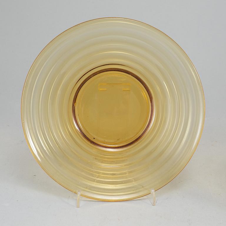 AINO AALTO, servisdelar, 15 st, glas, "Bölgeblick", Karhula, Finland, 1930-tal.