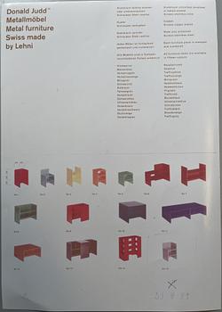 Donald Judd, a "Corner Chair No 15", Lehni, Switzerland, 1989.