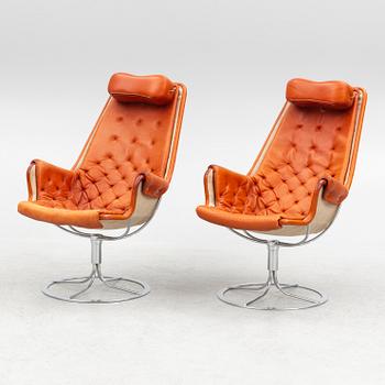 Bruno Mathsson, armchairs, a pair, "Jetson", Dux, late 20th century.