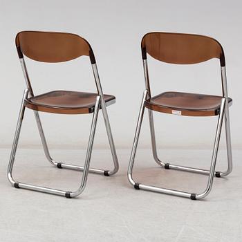 A set of six 1960/70s folding chairs "Modello Depositato", Italy.