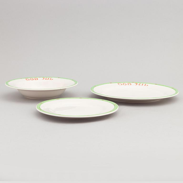 A 44 piece 'God Jul' porcelain service from Gustavsberg, later part of the 20th Century.