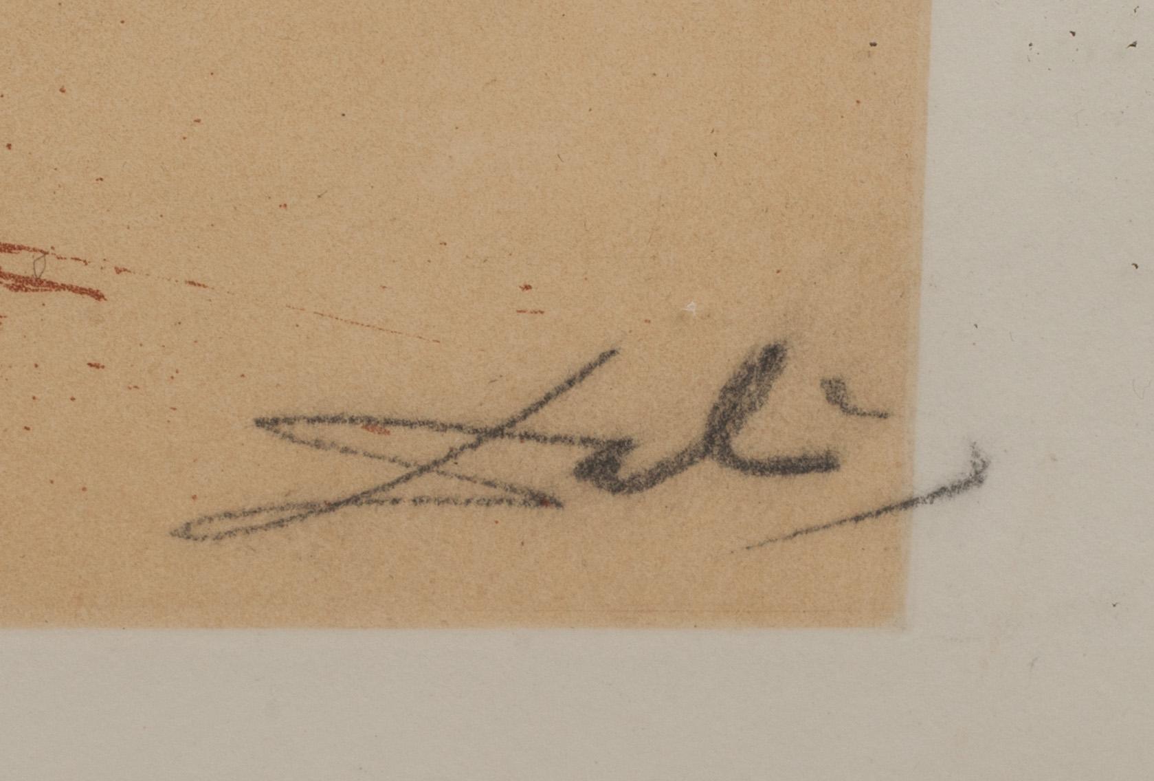 SALVADOR DALÍ, etsning och akvatint, signerad och numrerad 55/80.