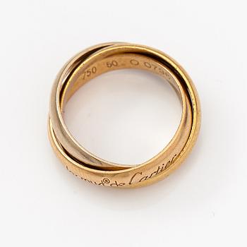 Cartier, les must de Cartier, an 18K gold "Trinity" ring. Marked Les must de Cartier, O 0796 I.