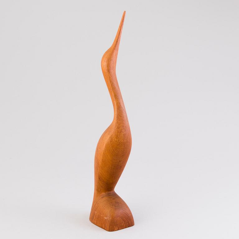 SAKARI PYKÄLÄ, a wooden sculpture, signed and dated -65.