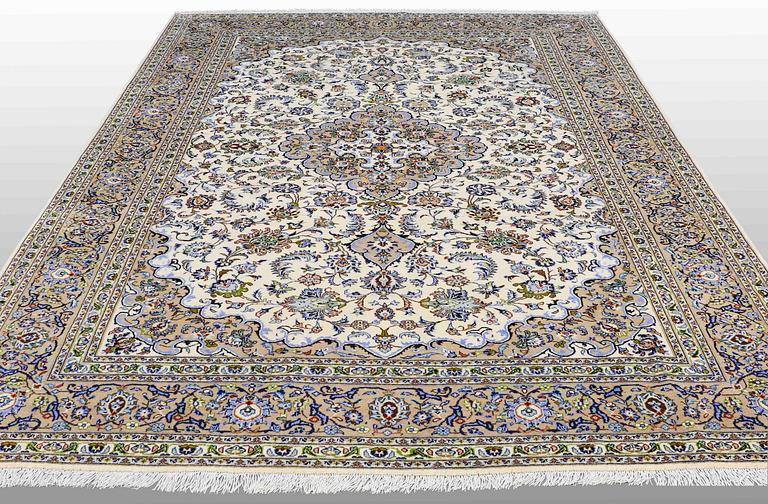 Carpet, Keshan, approx. 350 x 244 cm.