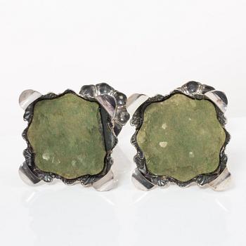Candelsticks, a pair, silver, Baroque style, CG Hallberg, Stockholm, 1943.