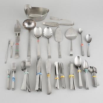 BESTICK, 101 delar, rostfritt stål, "Thebe", Folke Arström,  Gense, 1900-talets andra hälft.
