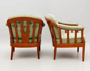 FÅTÖLJER, 1 par, "Andorra", Bröderna Andersson, Ekenässjön AB, 1900-talets andra hälft.