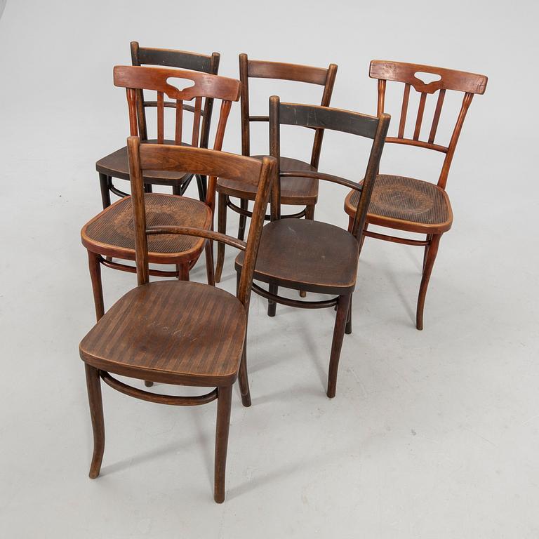 Stolar 6 st Thonet 1900-talets första hälft.