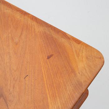 Peter Hvidt & Orla Mølgaard Nielsen, a corner sofa with table, three pieces, 'Minerva', France & Daverkosen, Denmark, 1950s/1960s.