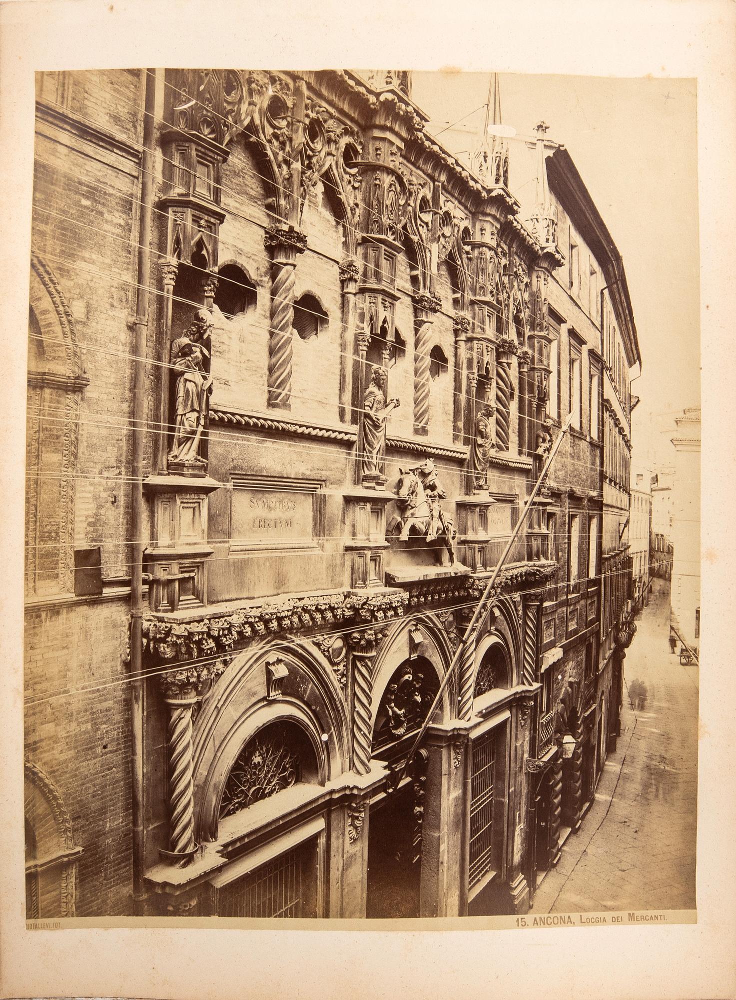 Photographs 11 sheets Italy including Milan and Venice around 1900.