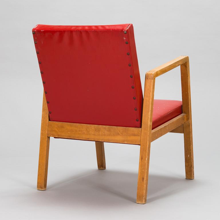 Alvar Aalto, a mid-20th century '54' armchair for O.Y. Huonekalu- ja Rakennustyötehdas A.B.