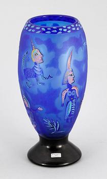 VAS, glas, Ulrica Hydman-Vallien, Kosta Boda. Märkt Kosta Boda Unik 310870187, Ulrika H. V.