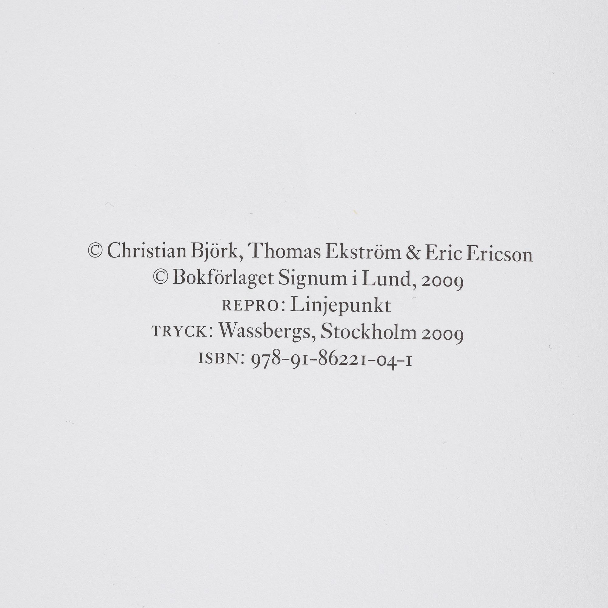 "Axel Einar Hjorth Furniture Architect" book, Christian Björk, Thomas Ekström, and Eric Ericson, Signum, 2009.