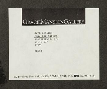 Hope Sandrow, "Egg Carton", 1989.