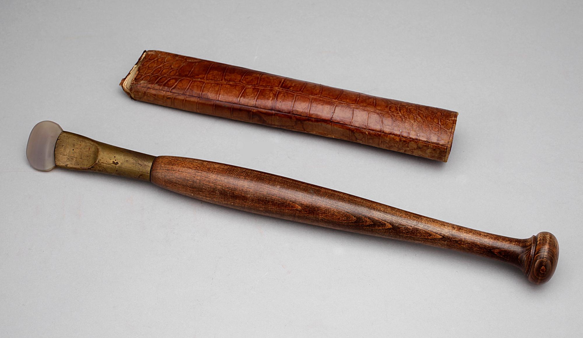 VERKTYG, trä, mässing, agat, Drew & Sons, Piccadilly Circus, London, tidigt 1900-tal.