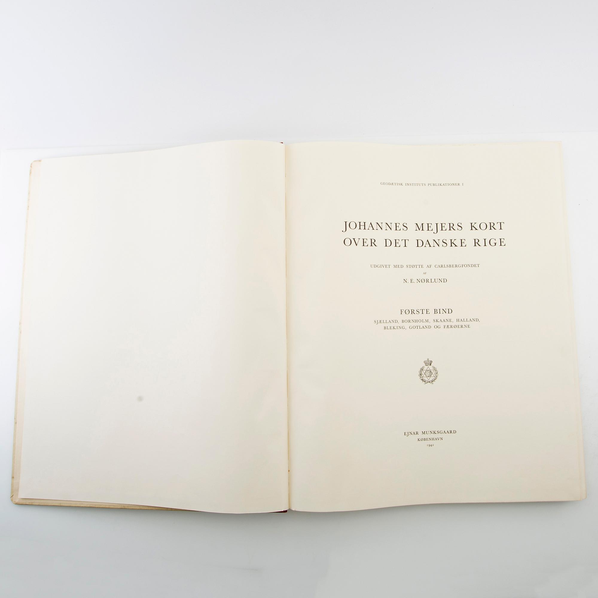 "Johannes Mejers Kort over det Danske Rige I-III", ed N E Nørlund, København 1942.