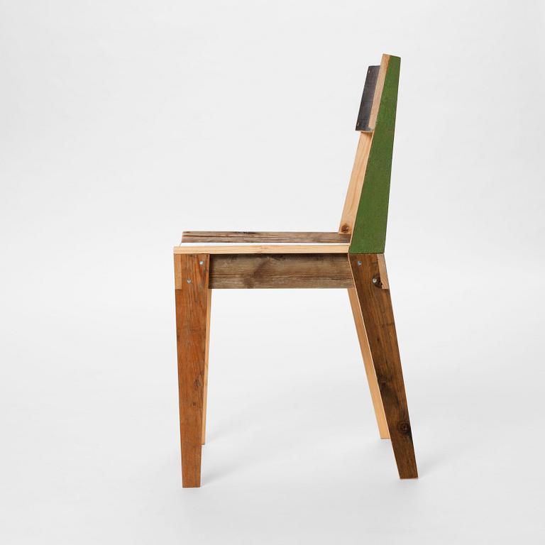 STOL, "Scrapwood side chair" Piet Hein Eek, 2005.