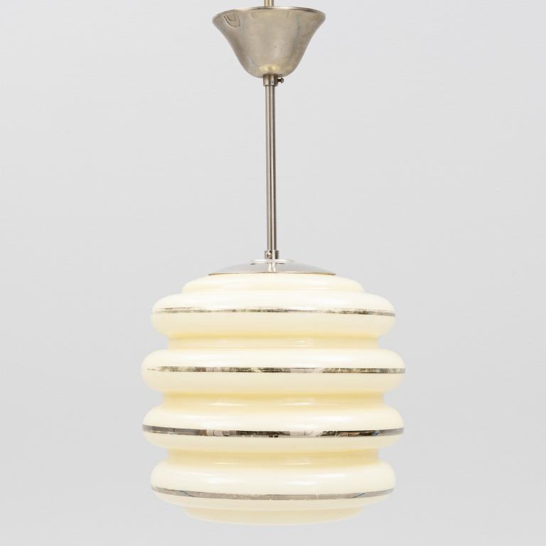 A Scandinavian Modern ceiling lamp, 1930's/40's, Norway.