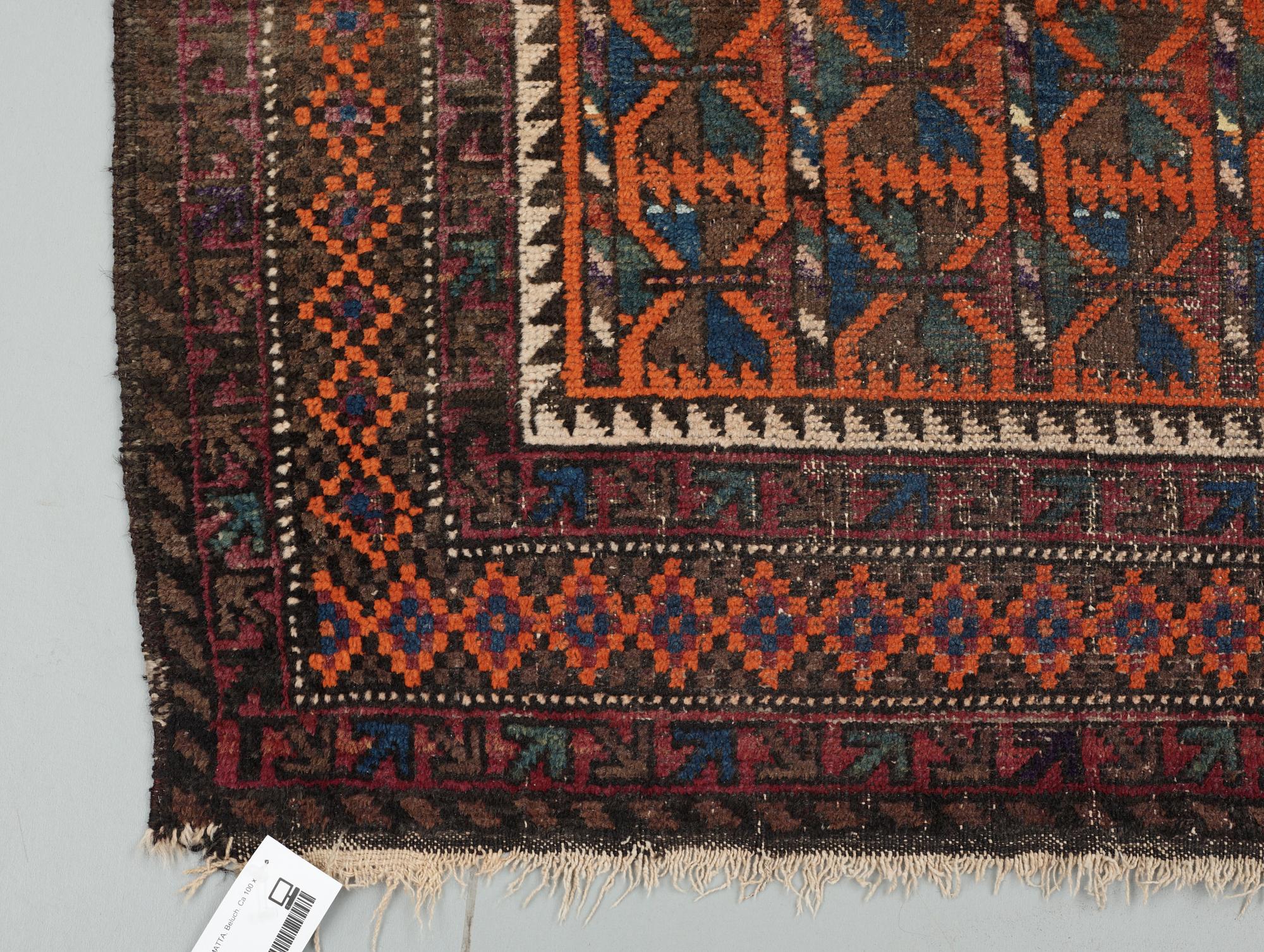 BÖNEMATTA, Beluch. Ca 100 x 135.