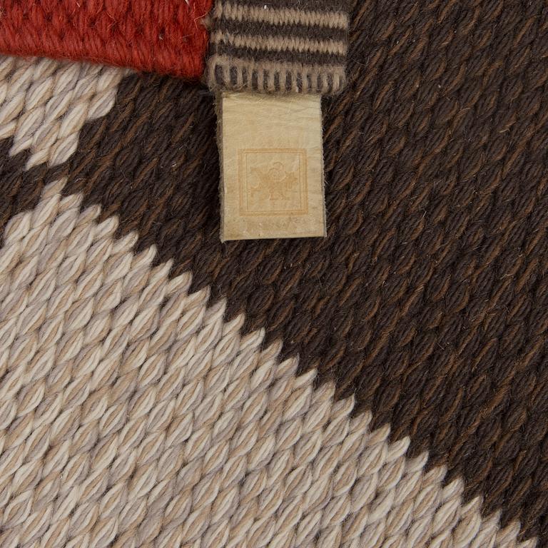 A machine woven runner, "Arkad Checkerboard", Gunilla Lagerhem-Ullberg, Kasthall, 242 x 82 cm.