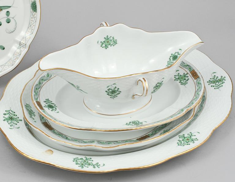 SERVISDELAR, 65 st, porslin, Herend, Ungern, 1900-talets andra hälft.