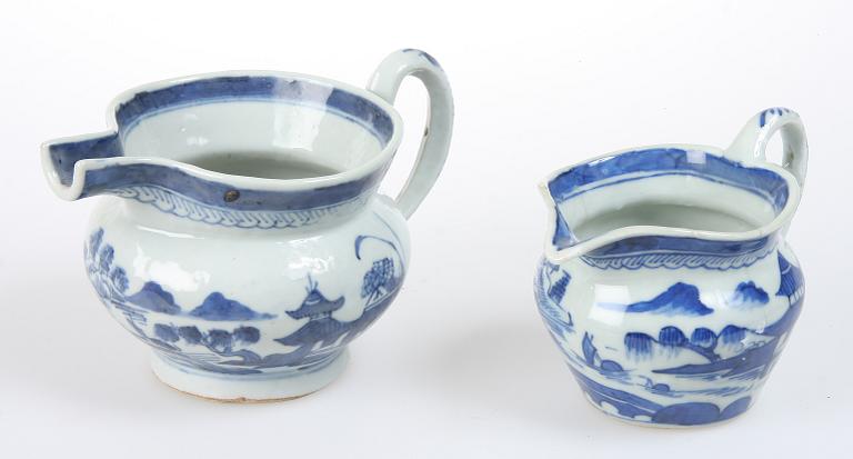 SÅSSNIPOR, 2 st, porslin, Kina.