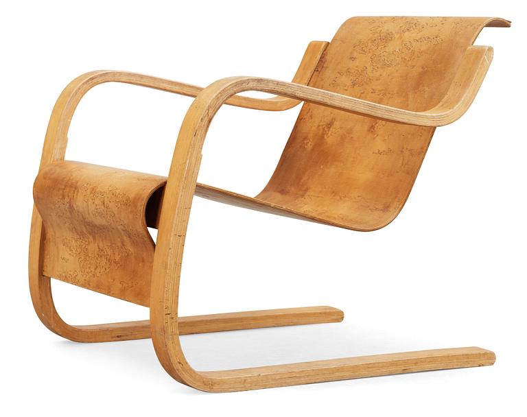 ALVAR AALTO, karmstol, modell 31, Huonekalu-ja Rakennustyötehdas Oy, Finland 1930-40-tal.