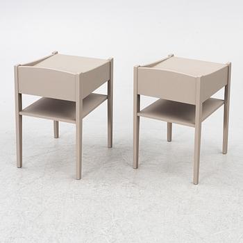 A pair of bedside tables, second half of the 20th century.