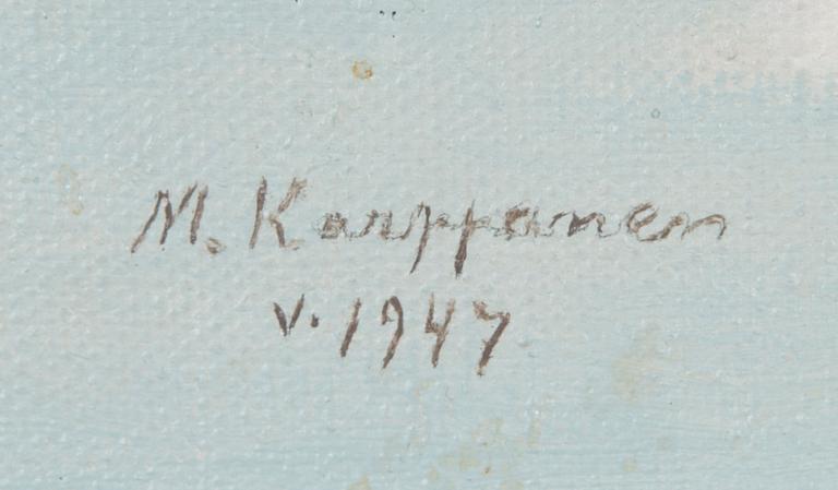 Matti Karppanen, Fåglar på gren i vinterlandskap.