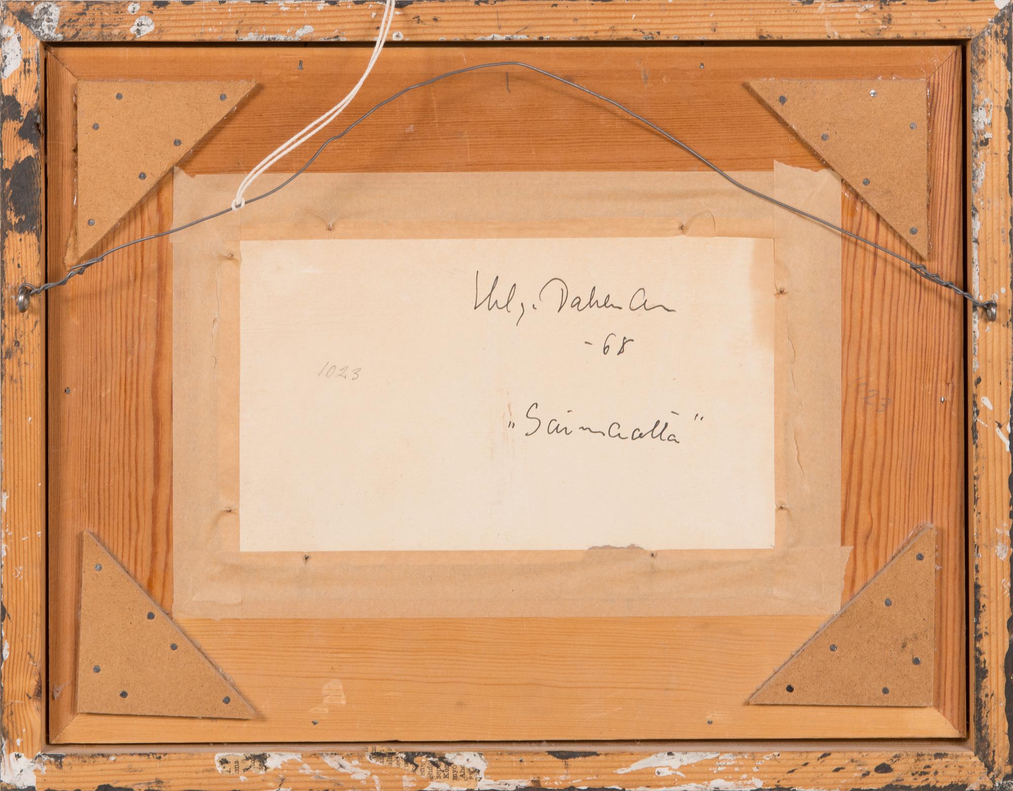 Helge Dahlman, oil on canvas board, signed.