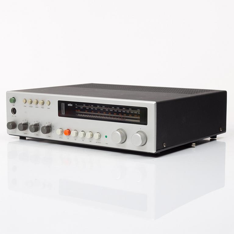 A Dieter Rams HiFi stereo tuner-amplifier, Regie 500, Braun 1970s.