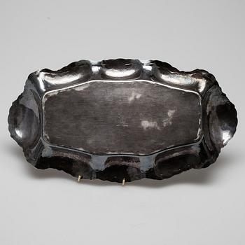 BRICKA, silver 950, Mexico, 1900-talets andra hälft, vikt ca 539 g.