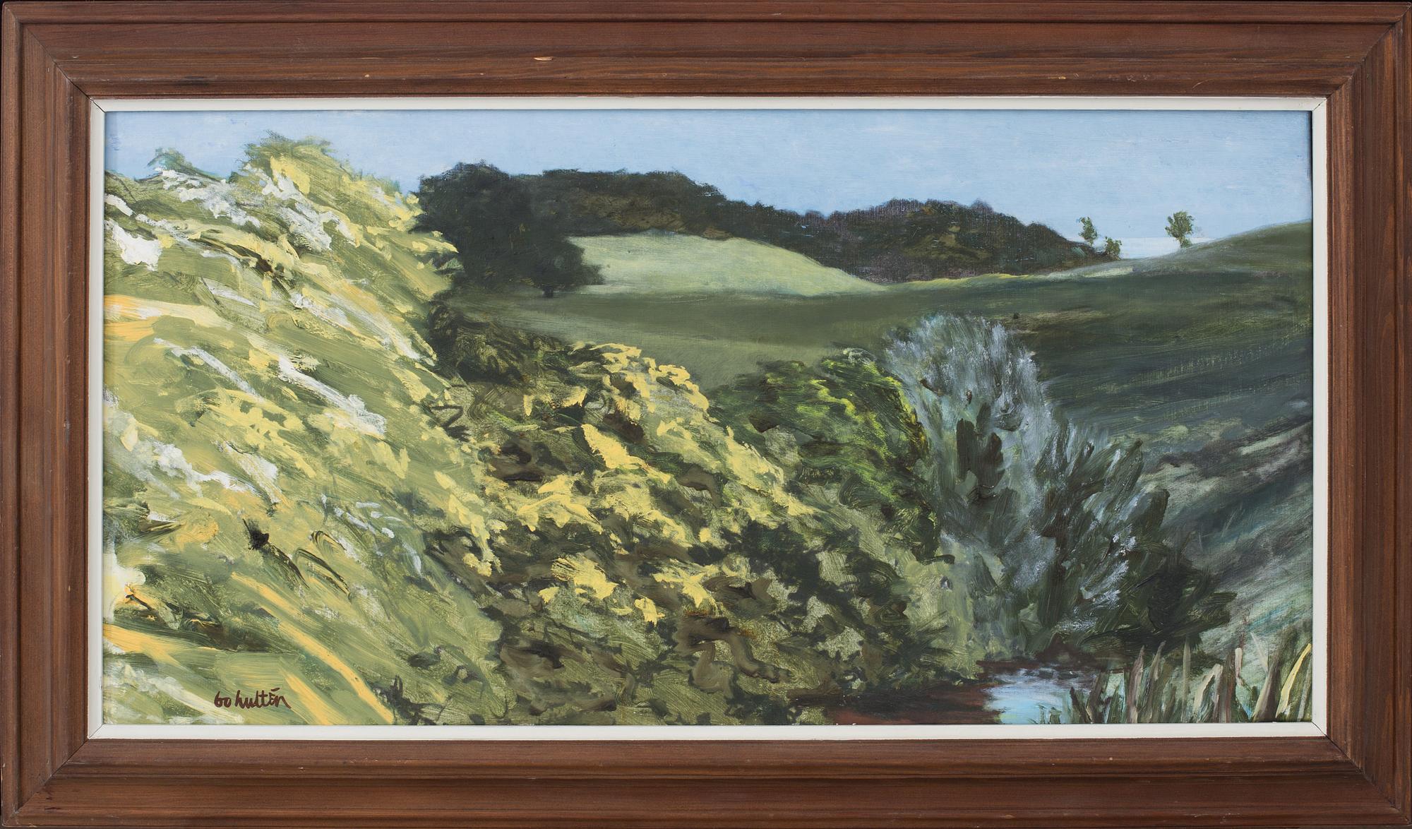 BO HULTÉN, olja på duk, signerad.