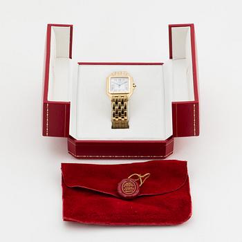 CARTIER, Panthere, wristwatch, ca 28 x 28 (38) mm.