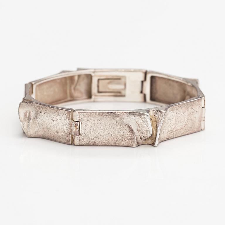 Björn Weckström, Armband "Ceres", sterlingsilver. Lapponia 1973.
