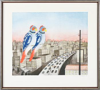 IVAR SÖDERGREN, färglitografi, signerad och daterad -83, numrerad 252/260.