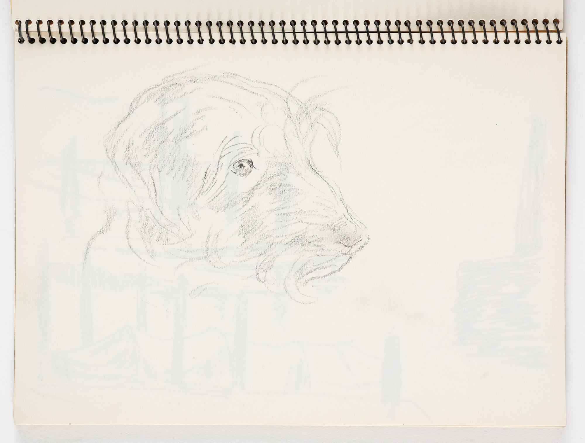 Lotte Laserstein, 4 skissböcker med blyertsteckningar.